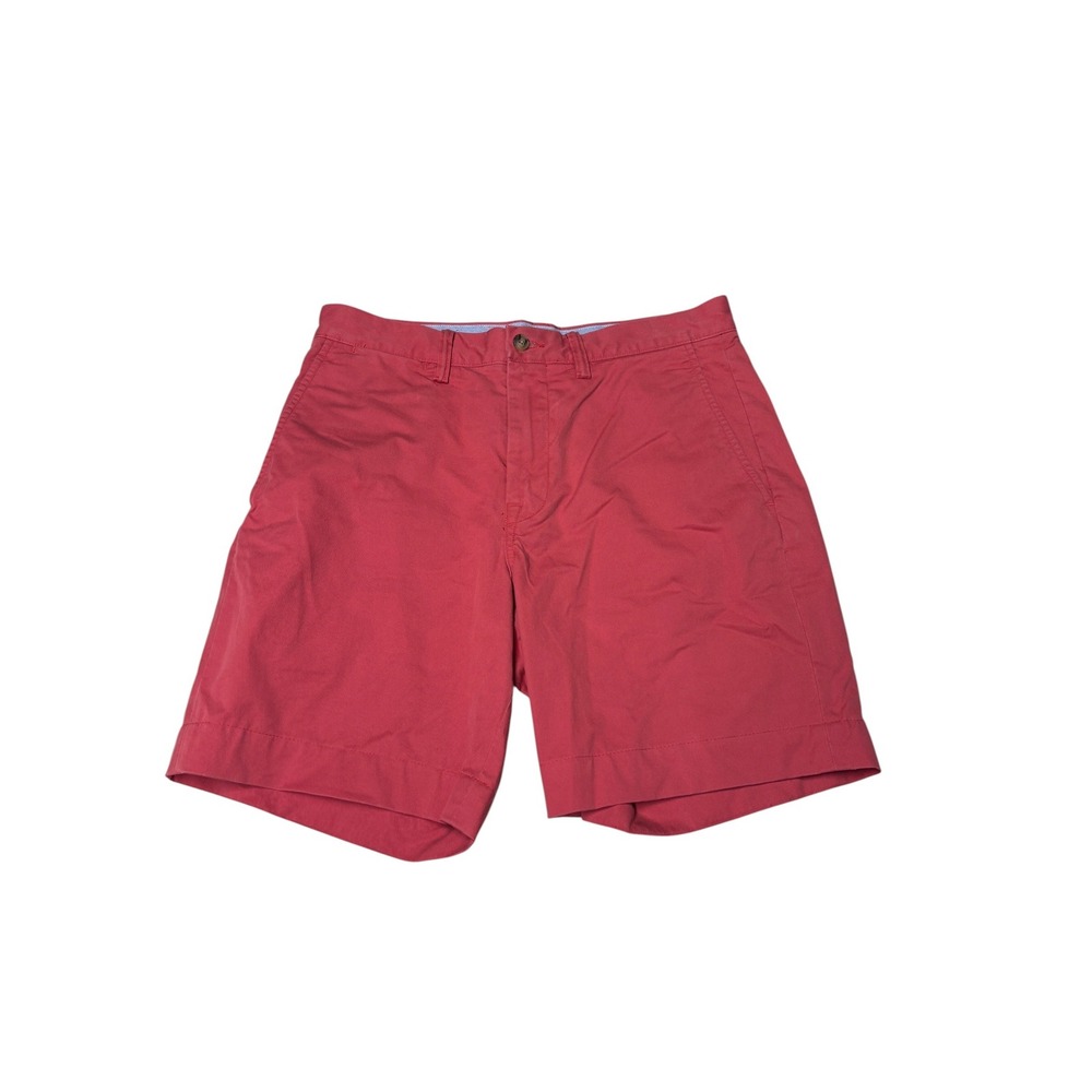 Polo Ralph Lauren Mens Red Stretch Classic Fit Cotton Twill Shorts W30 L8